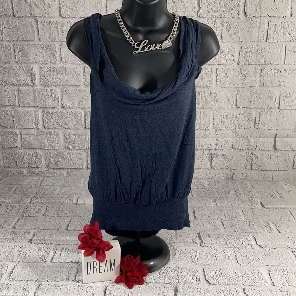 Women’s Maxstudio.com Blue Tank Top (M) BS09